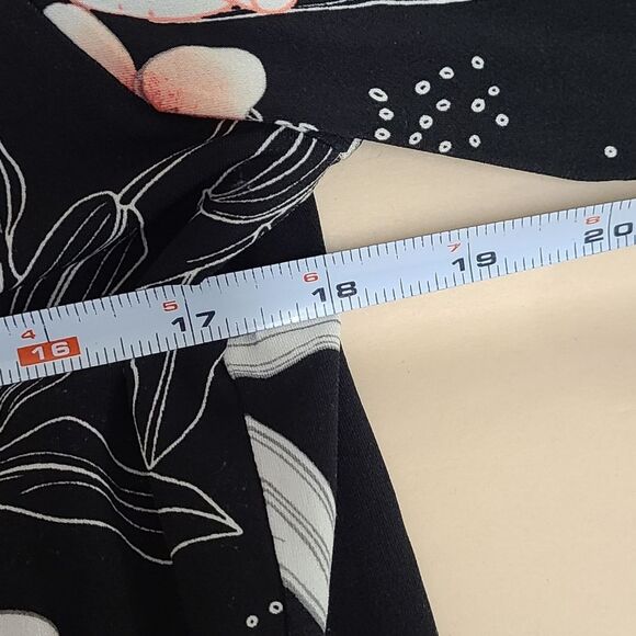 IMAN Jacket Womens XS Silky Floral Zippered Varsity - Picture 6 of 7